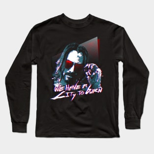 Cyberpunk Keanu Long Sleeve T-Shirt